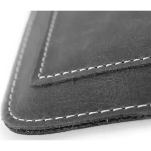 Wholesale LURESKO ASTER XXXL universal leather case with a loop for a strap, slip-in for phone 6.5' - 6.9' (gray vintage with white thread) - LUR27 - {ean13} - Hurt