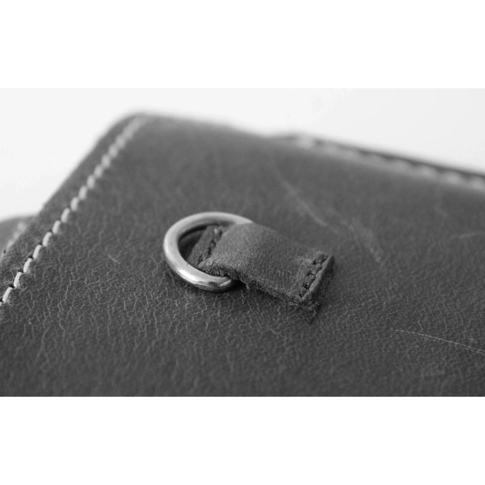 Wholesale LURESKO ASTER XXXL universal leather case with a loop for a strap, slip-in for phone 6.5' - 6.9' (gray vintage with white thread) - LUR27 - {ean13} - Hurt