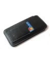 Hurtownia GSM - LURESKO ASTER 4XL husă universală din piele cu un cârlig pentru curea, pentru telefon de până la 7' (neagră lucioasă cu fir alb) - LUR28 - {ean13} - Hurt