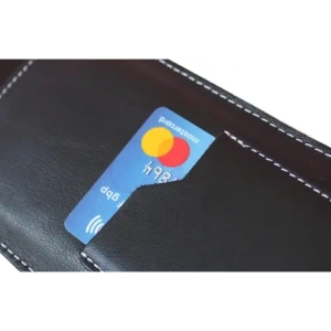 Hurtownia GSM - LURESKO ASTER 4XL husă universală din piele cu un cârlig pentru curea, pentru telefon de până la 7' (neagră lucioasă cu fir alb) - LUR28 - {ean13} - Hurt