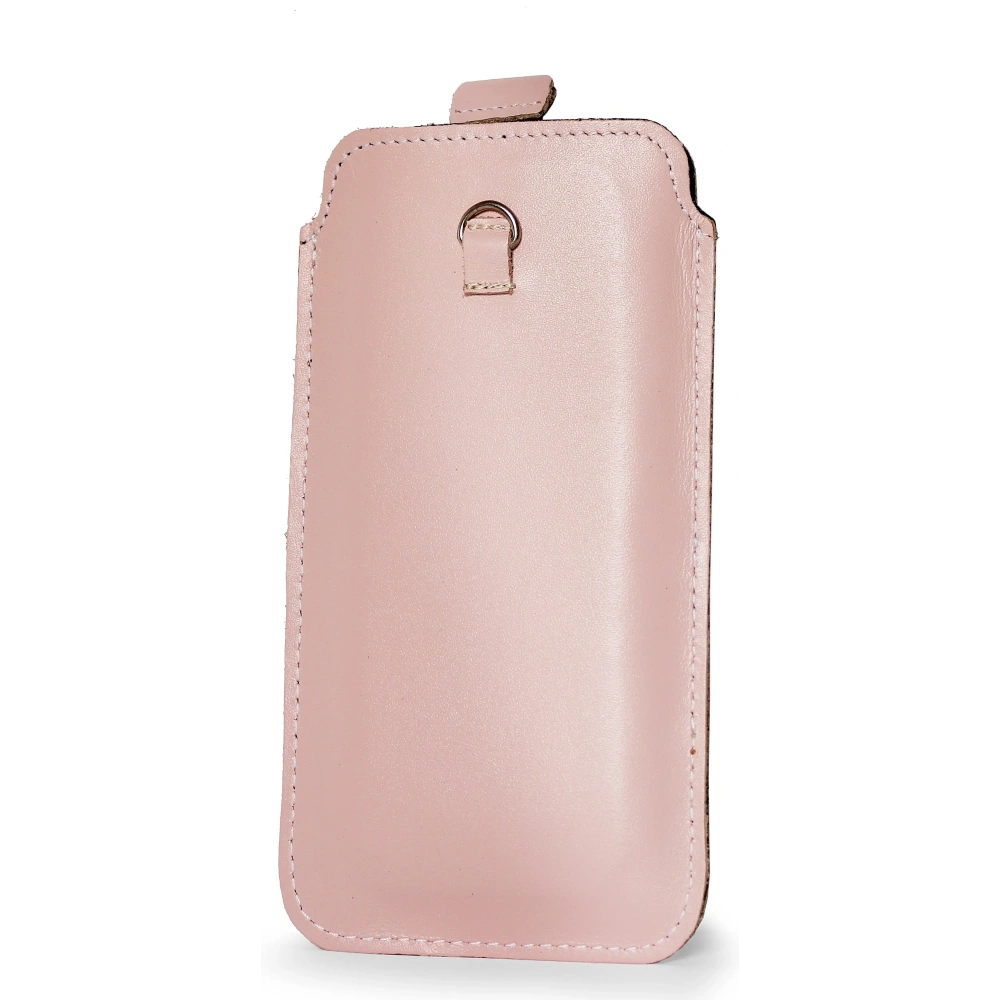Hurtownia GSM - LURESKO ASTER 4XL husă universală din piele cu un cârlig pentru curea, tip slip-in pentru un telefon de până la 7' (roz neted cu fir alb) - LUR30 - {ean13} - Hurt