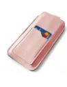 Hurtownia GSM - LURESKO ASTER 4XL husă universală din piele cu un cârlig pentru curea, tip slip-in pentru un telefon de până la 7' (roz neted cu fir alb) - LUR30 - {ean13} - Hurt