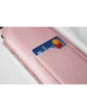 Wholesale LURESKO ASTER 4XL universal leather case with a loop for a strap, slip-in for a phone up to 7' (smooth pink with white thread) - LUR30 - {ean13} - Hurt
