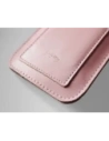 Hurtownia GSM - LURESKO ASTER 4XL univerzális bőr tok pánttal, telefonhoz, maximum 7" méretig (simító rózsaszín fehér cérnával) - LUR30 - {ean13} - Hurt