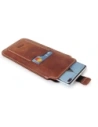 Wholesale LURESKO ASTER XXL universal leather case with a loop for a lanyard for 5.8' - 6.1' phone (vintage brown with white thread) - LUR32 - {ean13} - Hurt