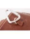 Wholesale LURESKO ASTER XXL universal leather case with a loop for a lanyard for 5.8' - 6.1' phone (vintage brown with white thread) - LUR32 - {ean13} - Hurt
