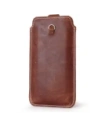 Wholesale LURESKO ASTER XXL universal leather case with a loop for a lanyard for 5.8' - 6.1' phone (vintage brown with white thread) - LUR32 - {ean13} - Hurt