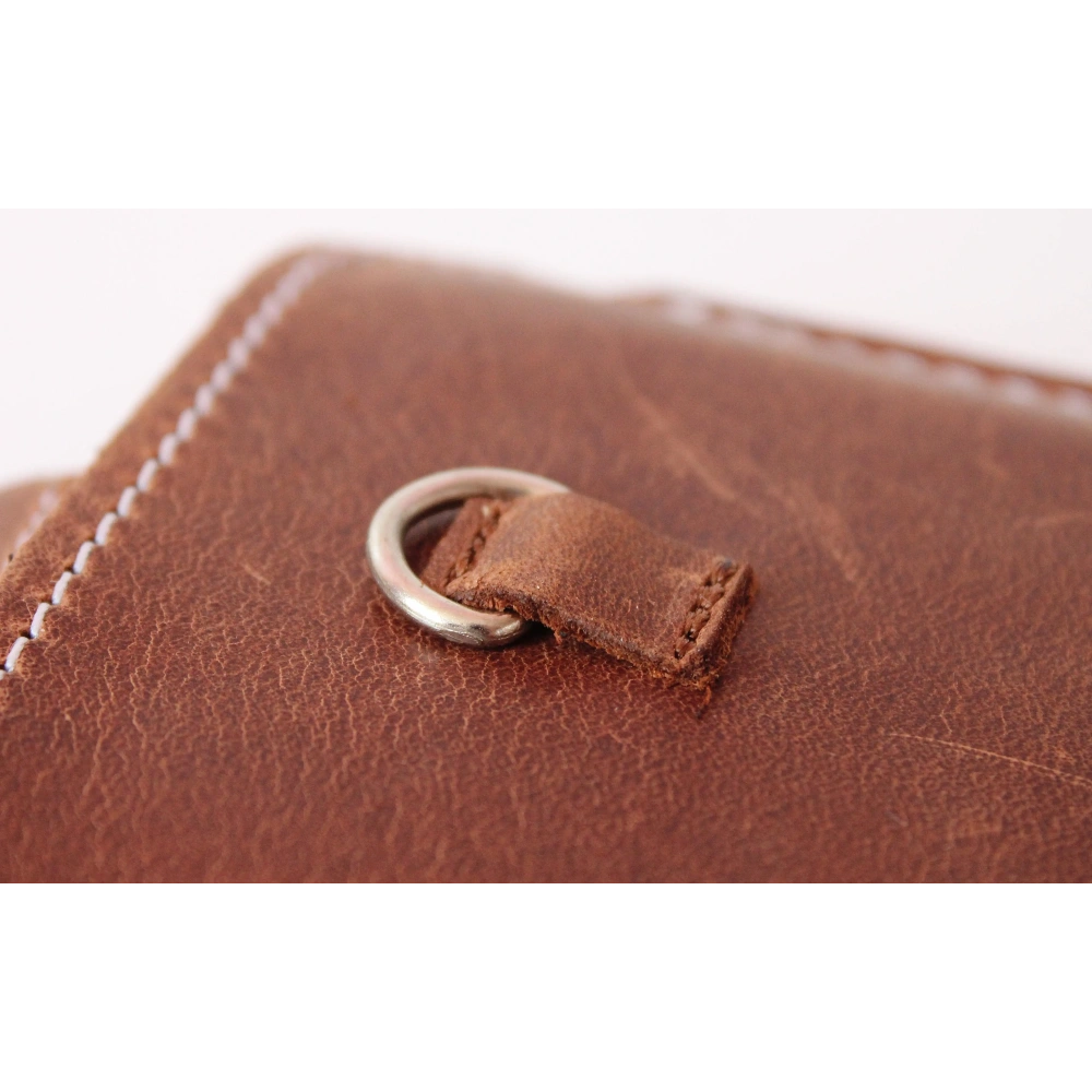 Wholesale LURESKO ASTER XXL universal leather case with a loop for a lanyard for 5.8' - 6.1' phone (vintage brown with white thread) - LUR32 - {ean13} - Hurt