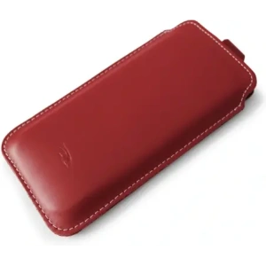 Wholesale LURESKO LILLA XXXL leather slipcase slipcase for phone 6.5' - 6.9' (red smooth with white thread) - LUR37 - {ean13} - Hurt