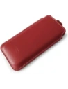Wholesale LURESKO LILLA XXXL leather slipcase slipcase for phone 6.5' - 6.9' (red smooth with white thread) - LUR37 - {ean13} - Hurt