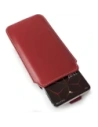 Wholesale LURESKO LILLA XXXL leather slipcase slipcase for phone 6.5' - 6.9' (red smooth with white thread) - LUR37 - {ean13} - Hurt