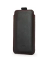 Wholesale LURESKO LILLA XXXL leather slip case slip case for phone 6.5' - 6.9' (smooth black with red thread) - LUR36 - {ean13} - Hurt