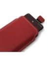 Wholesale LURESKO LILLA XXXL leather slipcase slipcase for phone 6.5' - 6.9' (red smooth with white thread) - LUR37 - {ean13} - Hurt