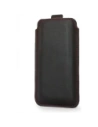 Wholesale LURESKO LILLA XXXL leather slip case slip case for phone 6.5' - 6.9' (smooth black with red thread) - LUR36 - {ean13} - Hurt