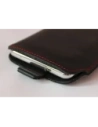 Wholesale LURESKO LILLA XXXL leather slip case slip case for phone 6.5' - 6.9' (smooth black with red thread) - LUR36 - {ean13} - Hurt