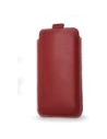 Wholesale LURESKO LILLA XXXL leather slipcase slipcase for phone 6.5' - 6.9' (red smooth with white thread) - LUR37 - {ean13} - Hurt