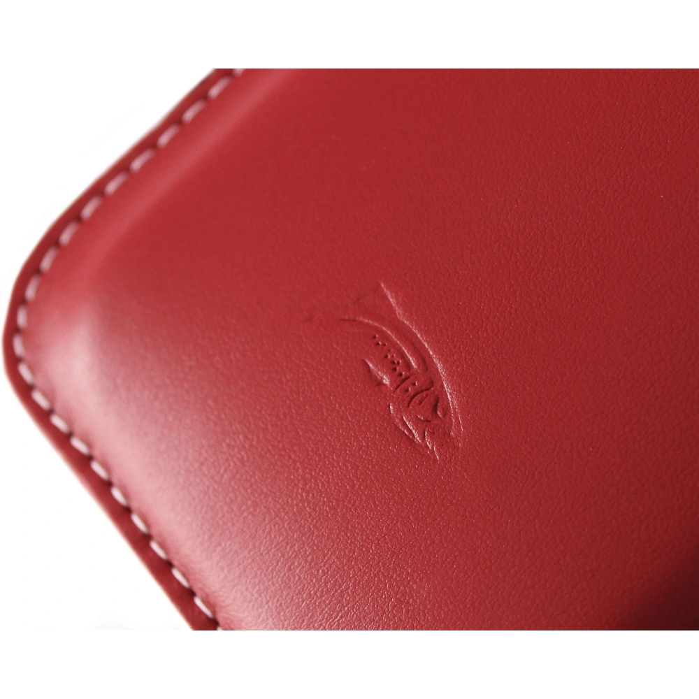 Wholesale LURESKO LILLA XXXL leather slipcase slipcase for phone 6.5' - 6.9' (red smooth with white thread) - LUR37 - {ean13} - Hurt