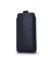 Wholesale LURESKO LILLA XXXL leather slipcase slipcase for phone 6.5' - 6.9' (blue smooth with white thread) - LUR38 - {ean13} - Hurt