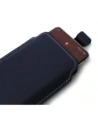Wholesale LURESKO LILLA XXXL leather slipcase slipcase for phone 6.5' - 6.9' (blue smooth with white thread) - LUR38 - {ean13} - Hurt