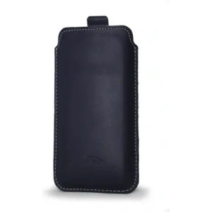 Wholesale LURESKO LILLA XXXL leather slipcase slipcase for phone 6.5' - 6.9' (blue smooth with white thread) - LUR38 - {ean13} - Hurt
