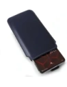 Wholesale LURESKO LILLA XXXL leather slipcase slipcase for phone 6.5' - 6.9' (blue smooth with white thread) - LUR38 - {ean13} - Hurt