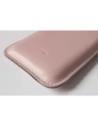 Wholesale LURESKO LILLA XXXL leather slip case slip for phone 6.5' - 6.9' (smooth pink with white thread) - LUR39 - {ean13} - Hurt