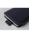Wholesale LURESKO LILLA XXXL leather slipcase slipcase for phone 6.5' - 6.9' (blue smooth with white thread) - LUR38 - {ean13} - Hurt