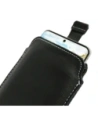 Wholesale LURESKO LILLA 4XL leather slipcase slip for a phone up to 7 inches, leather case (black smooth with white thread) - LUR40 - {ean13} - Hurt