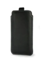 Wholesale LURESKO LILLA 4XL leather slipcase slip for a phone up to 7 inches, leather case (black smooth with white thread) - LUR40 - {ean13} - Hurt