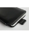 Wholesale LURESKO LILLA 4XL leather slipcase slip for a phone up to 7 inches, leather case (black smooth with white thread) - LUR40 - {ean13} - Hurt