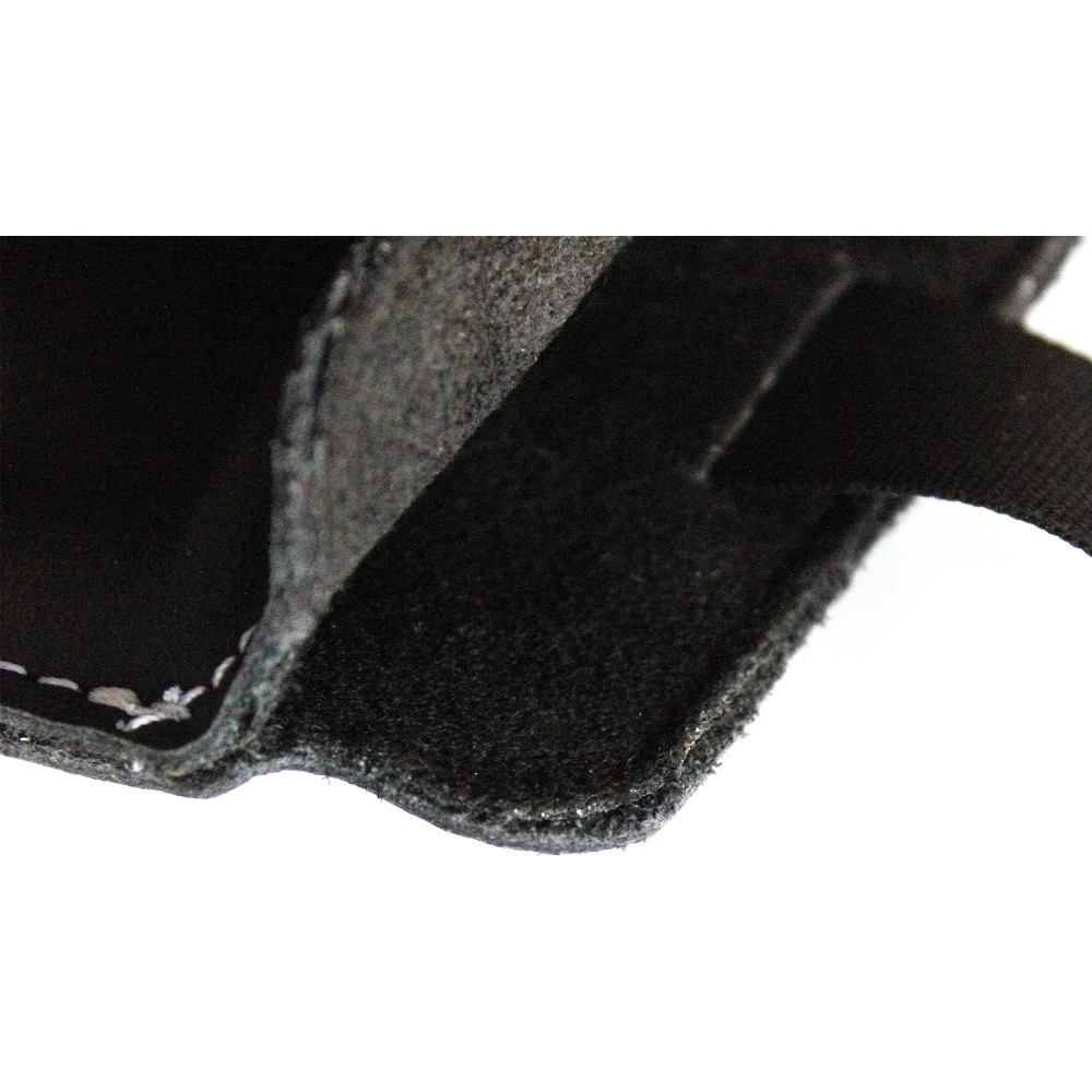 Wholesale LURESKO LILLA 4XL leather slipcase slip for a phone up to 7 inches, leather case (black smooth with white thread) - LUR40 - {ean13} - Hurt