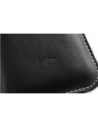 Wholesale LURESKO LILLA 4XL leather slipcase slip for a phone up to 7 inches, leather case (black smooth with white thread) - LUR40 - {ean13} - Hurt
