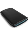 Wholesale LURESKO NORTHERN XXXL leather case slip-on for phone (black smooth with white thread) - LUR43 - {ean13} - Hurt