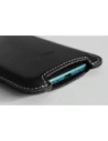 Wholesale LURESKO NORTHERN XXXL leather case slip-on for phone (black smooth with white thread) - LUR43 - {ean13} - Hurt