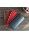Wholesale LURESKO NORTHERN XXXL leather case slip-on for phone (black smooth with white thread) - LUR43 - {ean13} - Hurt