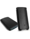 Wholesale LURESKO NORTHERN XXXL leather case slip-on for phone (black smooth with white thread) - LUR43 - {ean13} - Hurt