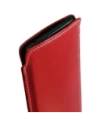 Wholesale LURESKO NORTHERN XXXL leather slip-on case for phone (red smooth with white thread) - LUR44 - {ean13} - Hurt