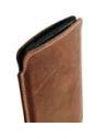 Wholesale LURESKO NORTHERN XXXL leather slipcase for phone (vintage brown with white thread) - LUR45 - {ean13} - Hurt