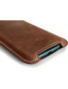Wholesale LURESKO NORTHERN XXXL leather slipcase for phone (vintage brown with white thread) - LUR45 - {ean13} - Hurt