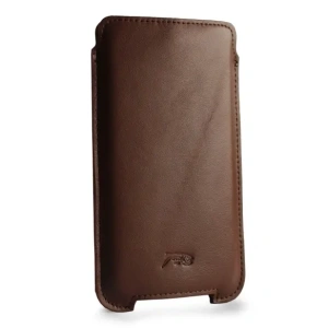 Wholesale LURESKO NORTHERN XXXL leather case pull-out type for phone (smooth brown) - LUR46 - {ean13} - Hurt