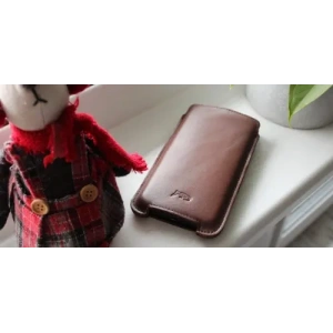 Wholesale LURESKO NORTHERN XXXL leather case pull-out type for phone (smooth brown) - LUR46 - {ean13} - Hurt