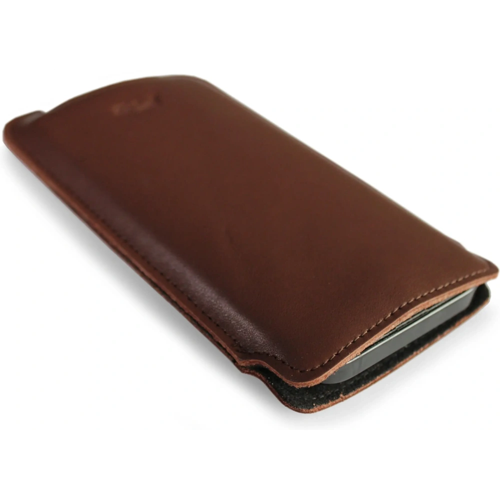 Wholesale LURESKO NORTHERN XXXL leather case pull-out type for phone (smooth brown) - LUR46 - {ean13} - Hurt