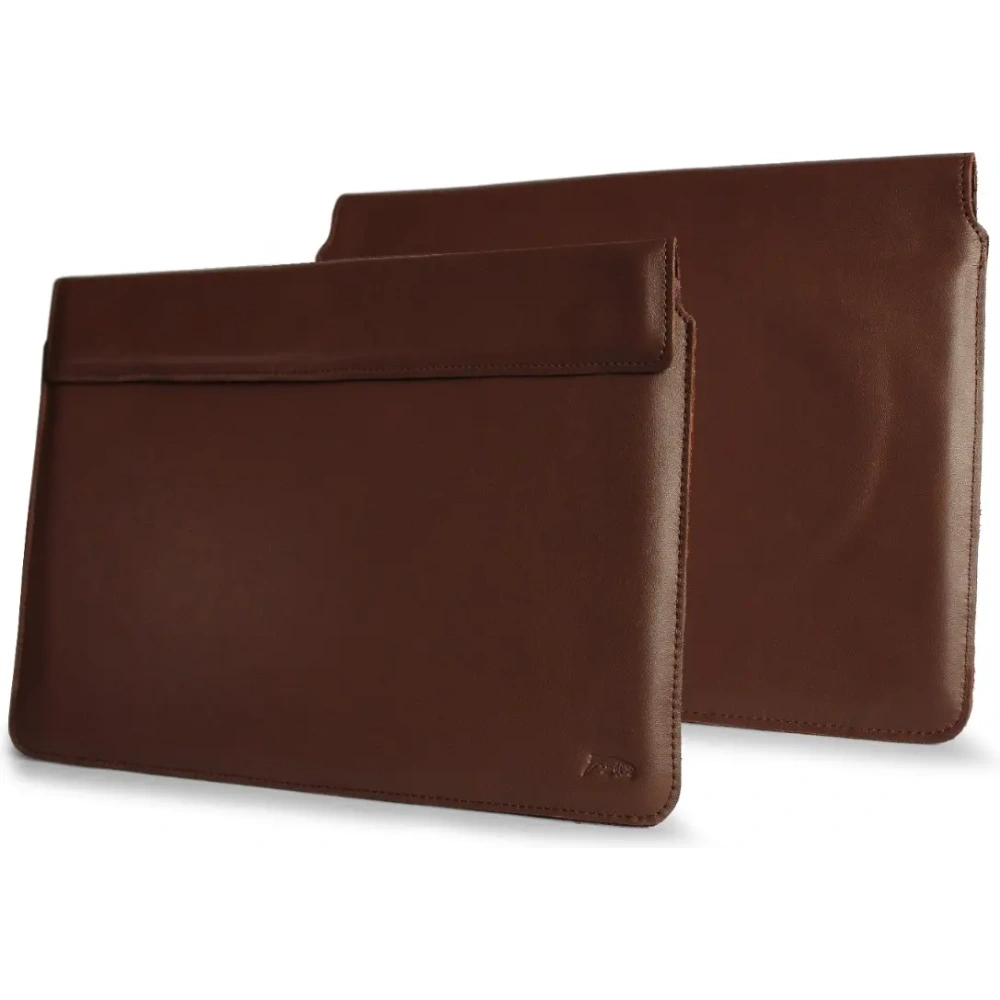 Wholesale LURESKO CLAYER XL+ leather case for tablet 290 x 212 x 9mm (smooth brown) - LUR52 - {ean13} - Hurt