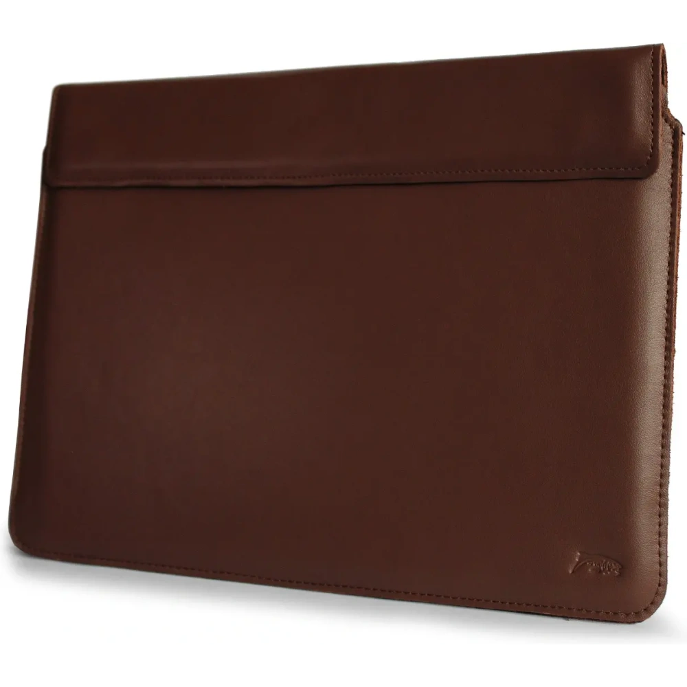 Wholesale LURESKO CLAYER XL+ leather case for tablet 290 x 212 x 9mm (smooth brown) - LUR52 - {ean13} - Hurt