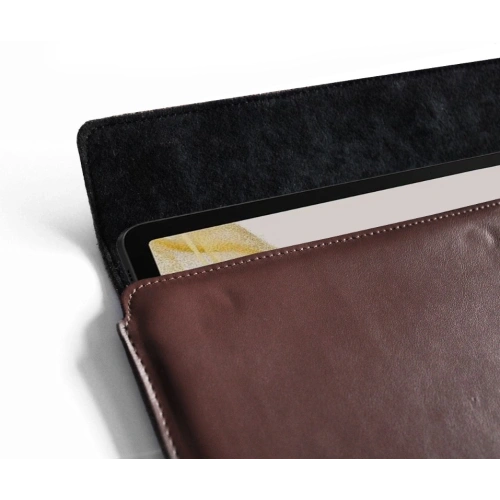 Skórzane etui LURESKO CLAYER XL+ na tablet 290 x 212 x 9mm (brąz gładki)