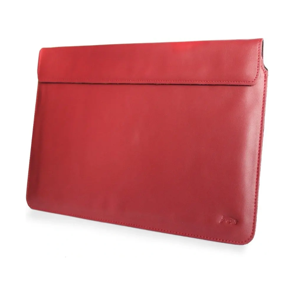 Wholesale LURESKO CLAYER XL+ leather case for tablet 290 x 212 x 9mm (red smooth with red thread) - LUR53 - {ean13} - Hurt