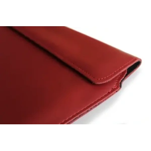 Hurtownia GSM - Husa din piele LURESKO CLAYER XL+ pentru tabletă 290 x 212 x 9mm (roșie netedă cu fir roșu) - LUR53 - {ean13} - Hurt
