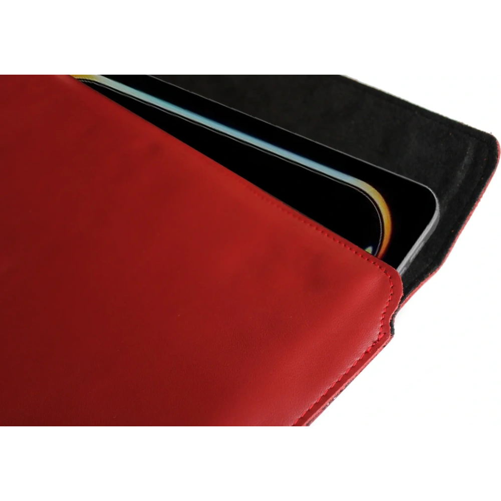 Wholesale LURESKO CLAYER XL+ leather case for tablet 290 x 212 x 9mm (red smooth with red thread) - LUR53 - {ean13} - Hurt