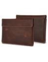 Husa din piele LURESKO CLAYER XL+ pentru tabletă 290 x 212 x 9 mm (maro vintage cu fir alb)