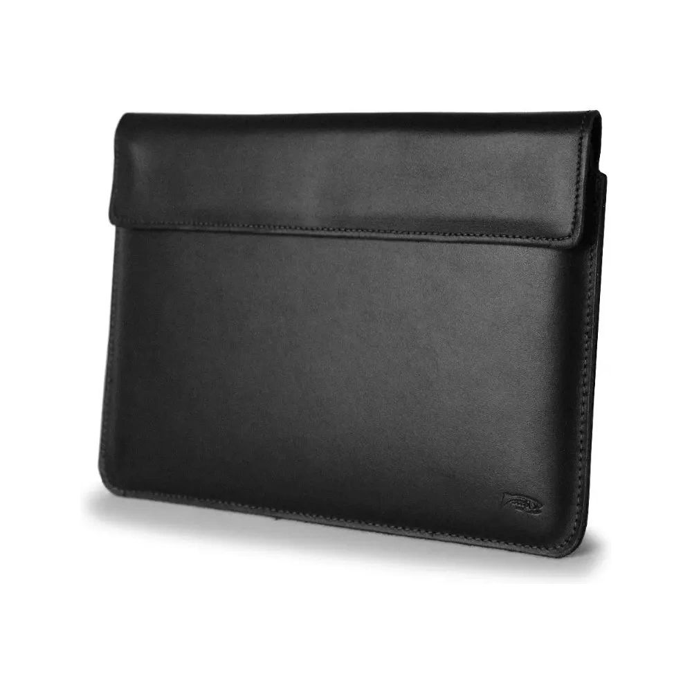 Wholesale LURESKO CLAYER XL+ leather case for tablet 290 x 212 x 9mm (black smooth with black thread) - LUR55 - {ean13} - Hurt